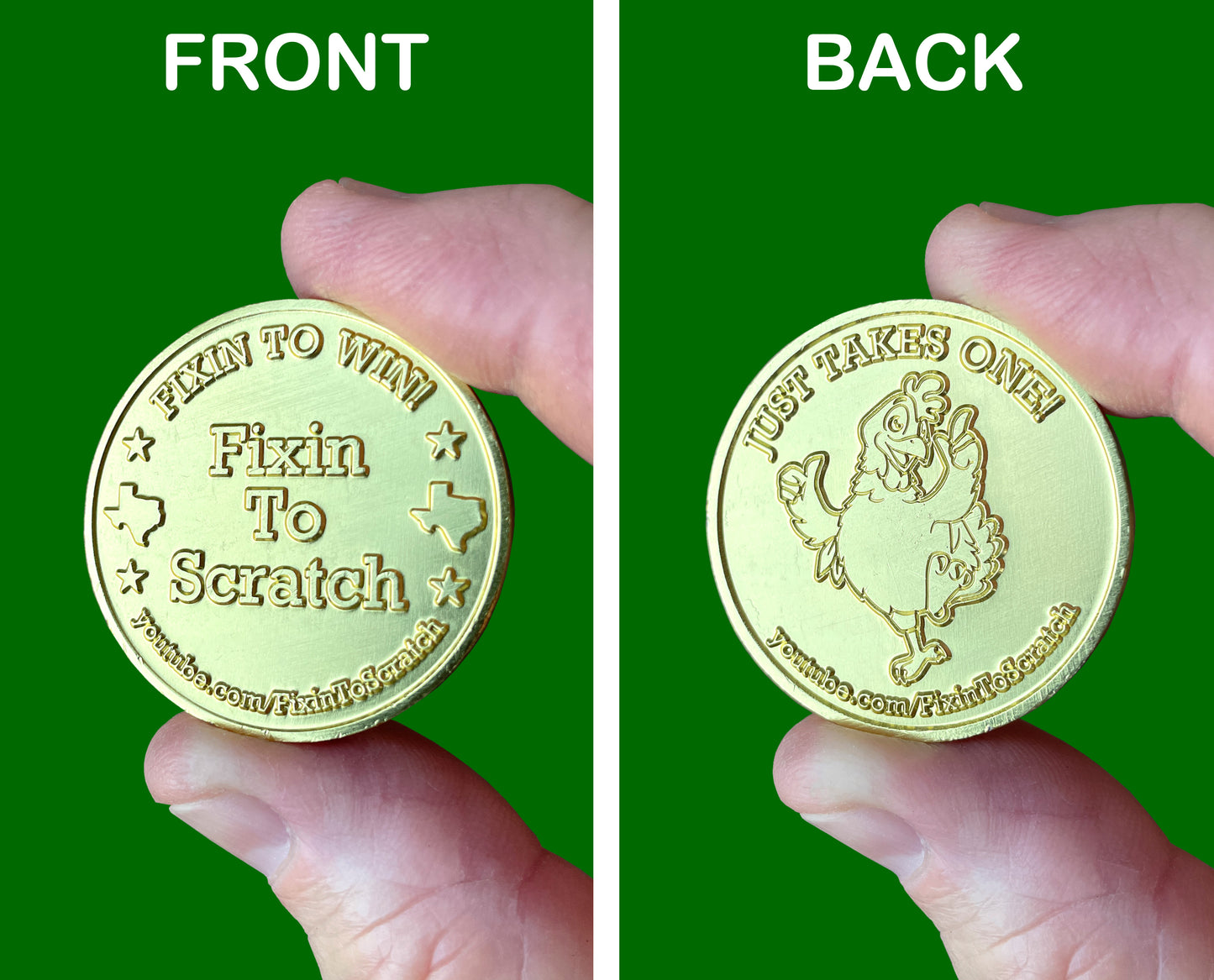 Set of 2 Fixin To Scratch/Marmy Lottery Scratch Coins